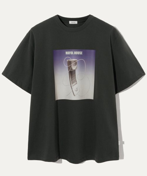 MAYOL(マイヨール)の「テレフォン グラフィック 半袖 ユニセックス Tシャツ_チャコール(Tシャツ/カットソー・メンズ・その他・LARGE/MEDIUM/X-LARGE)」の2枚目の写真
