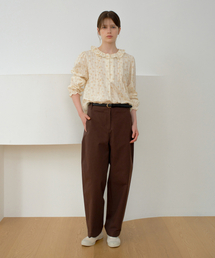 BLBT（ビーエルビーティー）の「Signature Barrel-Fit Pants (Brown)（その他パンツ）」