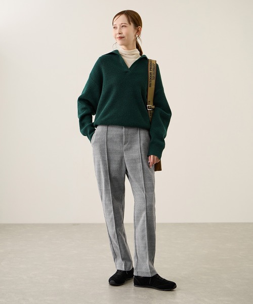 ROPE' PICNIC（ロペピクニック）の「裏起毛ストレートパンツ（その他パンツ・レディース・ダークブラウン/グレー/ブラック・S/M/L）」の13枚目の写真