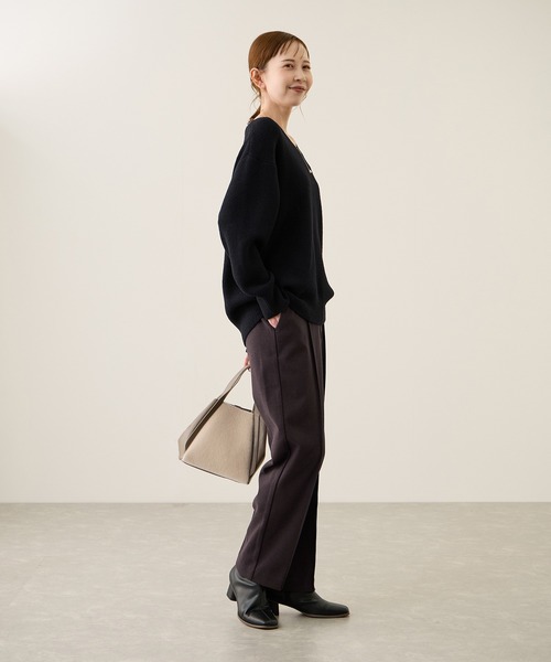 ROPE' PICNIC（ロペピクニック）の「裏起毛ストレートパンツ（その他パンツ・レディース・ダークブラウン/グレー/ブラック・S/M/L）」の9枚目の写真