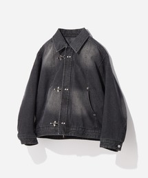 ナカワタファイヤーマンバックルデニムブルゾン(HARE)