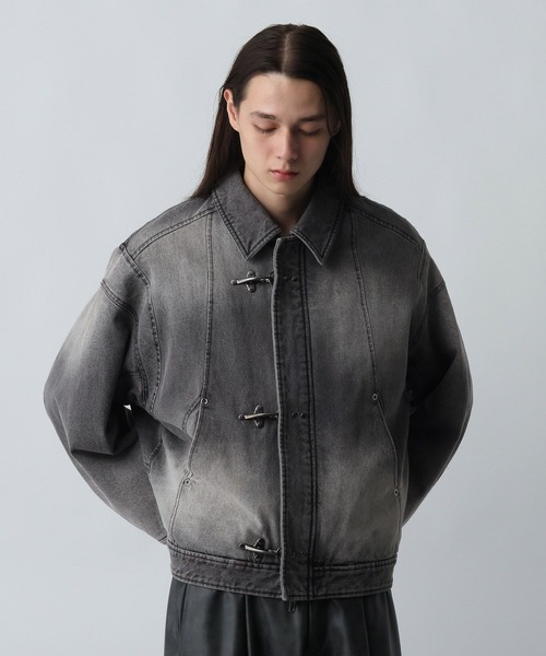 HARE（ハレ）の「ナカワタファイヤーマンバックルデニムブルゾン(HARE)（ブルゾン・メンズ・グレー/ブルー/レッド/ブラック・SMALL/MEDIUM）」の16枚目の写真