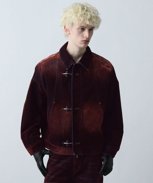 ナカワタファイヤーマンバックルデニムブルゾン(HARE)（ブルゾン