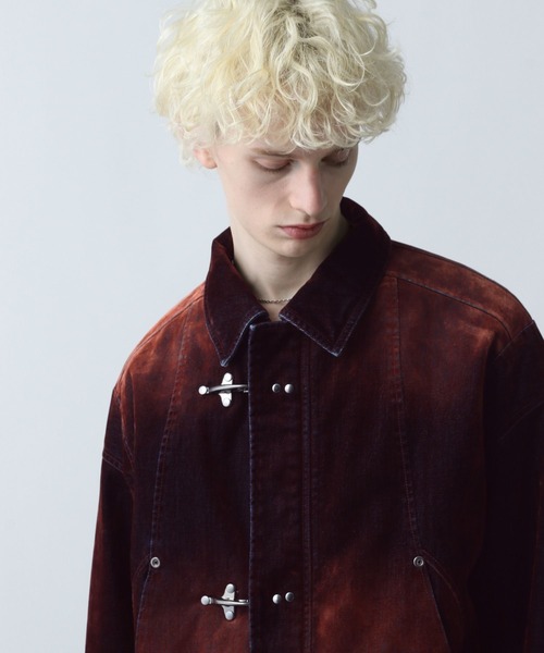 HARE（ハレ）の「ナカワタファイヤーマンバックルデニムブルゾン(HARE)（ブルゾン・メンズ・グレー/ブルー/レッド/ブラック・SMALL/MEDIUM）」の22枚目の写真