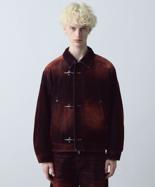 ナカワタファイヤーマンバックルデニムブルゾン(HARE)（ブルゾン