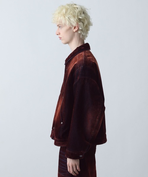 セール】ナカワタファイヤーマンバックルデニムブルゾン(HARE