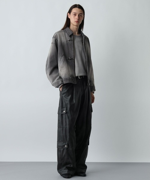 HARE（ハレ）の「ナカワタファイヤーマンバックルデニムブルゾン(HARE)（ブルゾン・メンズ・グレー/ブルー/レッド/ブラック・SMALL/MEDIUM）」の7枚目の写真