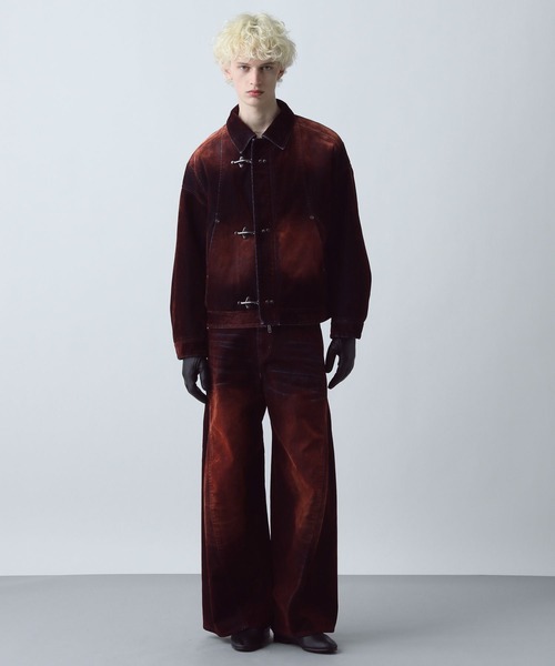 HARE（ハレ）の「ナカワタファイヤーマンバックルデニムブルゾン(HARE