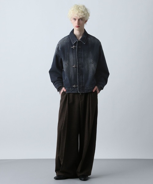 HARE（ハレ）の「ナカワタファイヤーマンバックルデニムブルゾン(HARE)（ブルゾン・メンズ・グレー/ブルー/レッド/ブラック・SMALL/MEDIUM）」の12枚目の写真