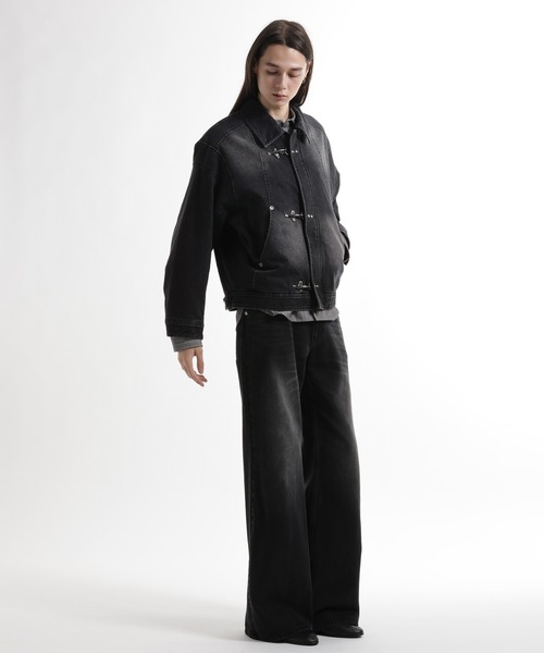 セール】ナカワタファイヤーマンバックルデニムブルゾン(HARE