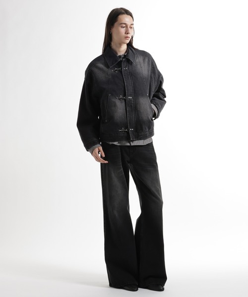 セール】ナカワタファイヤーマンバックルデニムブルゾン(HARE