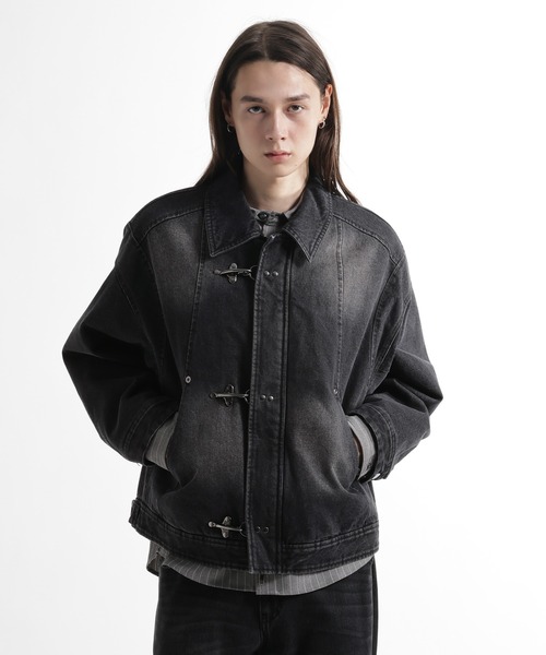 セール】ナカワタファイヤーマンバックルデニムブルゾン(HARE