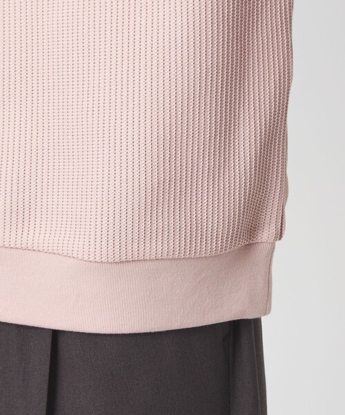 green label relaxing（グリーンレーベルリラクシング）の「クリア ラッセル 長袖 ポロシャツ（ポロシャツ・メンズ・ブラック/ブラウン/ライトピンク・S/M/L/XL）」の14枚目の写真