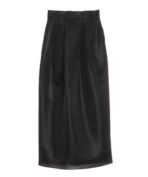 ELENDEEK(エレンディーク)の「メッシュボンディングタックスカート(スカート・レディース・オフホワイト/ブラック・01/02)」の12枚目の写真