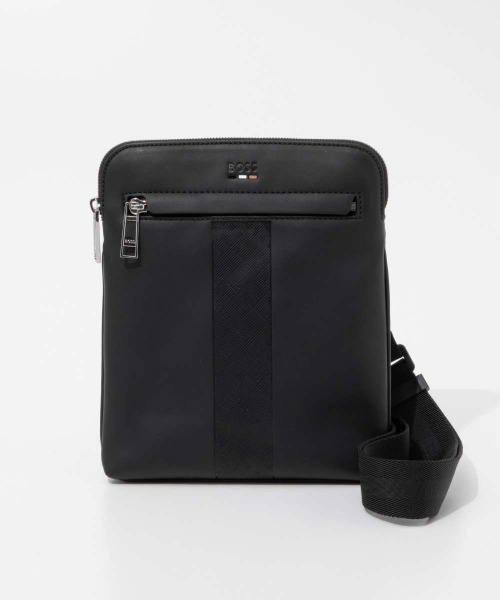BOSS(ボス)の「BOSS Ray MS S zip env ボス レイ エンベロープ ショルダーバッグ(ショルダーバッグ・メンズ・ブラック・FREE)」の1枚目の写真