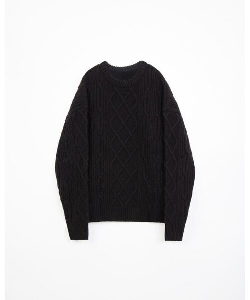 MATISSE THE CURATOR(マティスザキュレーター)の「ツイストニットブラック(ニット/セーター・メンズ・その他・2/3)」の1枚目の写真