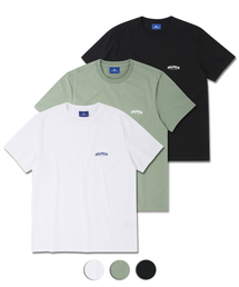 [3パック]ドルフィンアーチロゴTシャツホワイト＆ライトカーキ＆ブラック