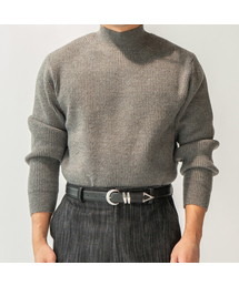 ALLCLASSIC（オールクラシック）の「KT025 Washable Hatchi Half Turtleneck Knit_charcoal（ニット/セーター）」