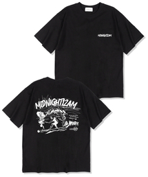 ミッドナイトサーファー オーバーサイズ 半袖Tシャツ ブラック