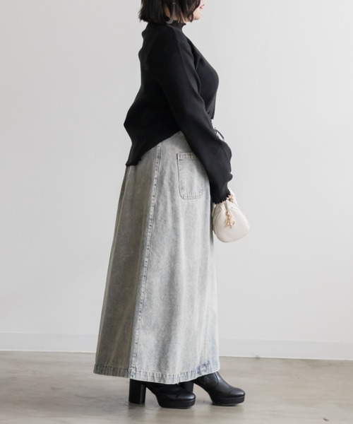 CLETTE(クレット)の「CLETTEオリジナルレースアップデニムスカート(スカート・レディース・ブルー/ブラック/サックスブルー・4L/3L/LL)」の10枚目の写真