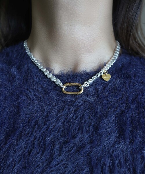 in mood（インムード）の「＜in mood＞CLIP HEART ネックレス（ネックレス・レディース・シルバー・FREE）」の5枚目の写真
