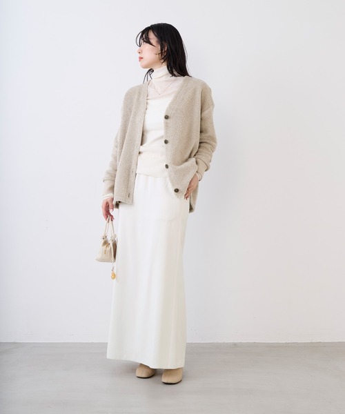 MICA&DEAL（マイカ＆ディール）の「プードルボアカーディガン（カーディガン/ボレロ・レディース・ライトグレー/ブラウン・FREE）」の8枚目の写真