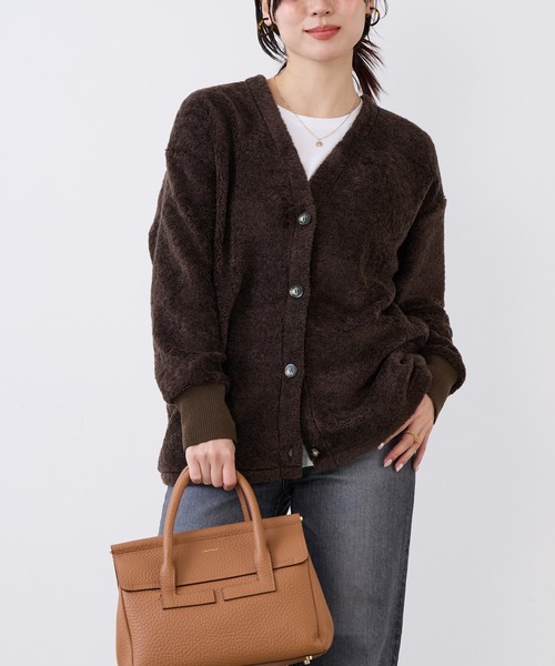 MICA&DEAL（マイカ＆ディール）の「プードルボアカーディガン（カーディガン/ボレロ・レディース・ライトグレー/ブラウン・FREE）」の17枚目の写真