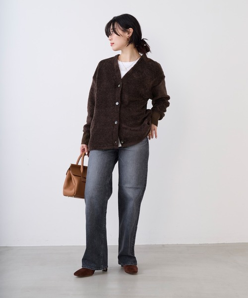 MICA&DEAL（マイカ＆ディール）の「プードルボアカーディガン（カーディガン/ボレロ・レディース・ライトグレー/ブラウン・FREE）」の22枚目の写真