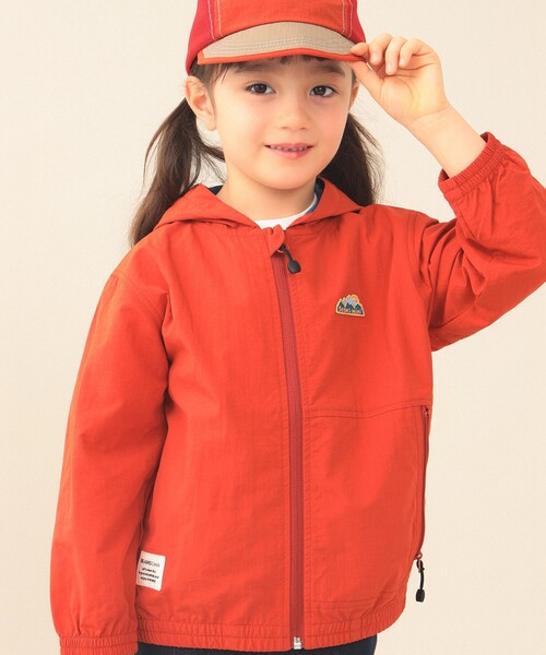 BEAMS mini（ビームスミニ）の「撥水 ポケッタブル ブルゾン 2026SS（90～150cm）（ブルゾン・キッズ・レッド/チャコールグレー・120/110/100/90/150/140/130）」の9枚目の写真