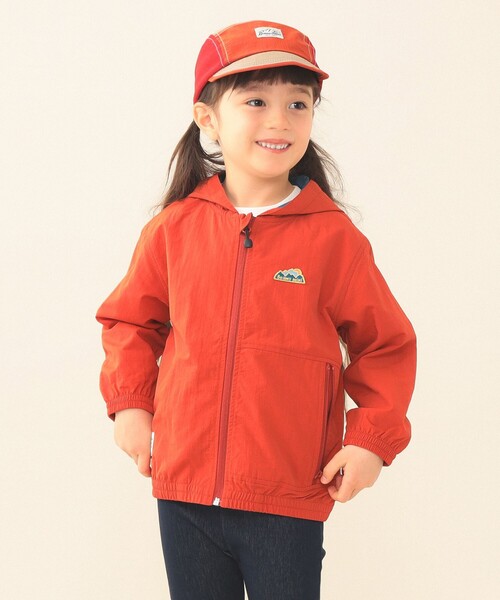 BEAMS mini（ビームスミニ）の「撥水 ポケッタブル ブルゾン 2026SS（90～150cm）（ブルゾン・キッズ・レッド/チャコールグレー・120/110/100/90/150/140/130）」の12枚目の写真