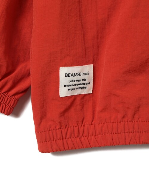 BEAMS mini（ビームスミニ）の「撥水 ポケッタブル ブルゾン 2026SS（90～150cm）（ブルゾン・キッズ・レッド/チャコールグレー・120/110/100/90/150/140/130）」の20枚目の写真