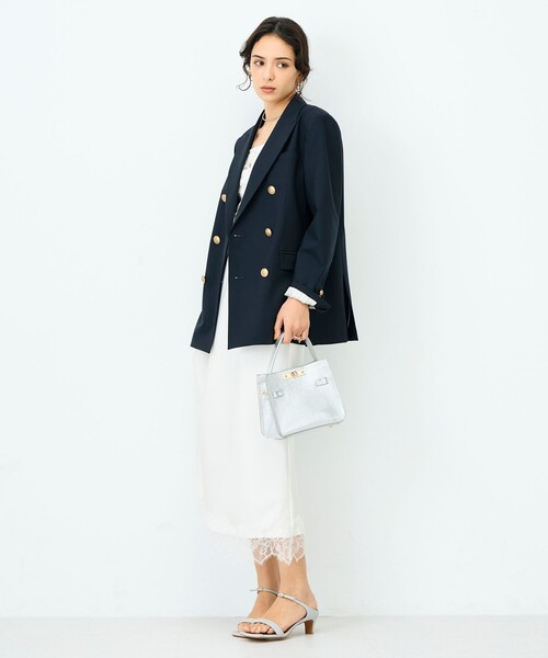 NOLLEY’S Sophi（ノーリーズソフィ）の「45th limited editionトロピカルウールダブルジャケット（テーラードジャケット・レディース・ネイビー・38/36）」の16枚目の写真