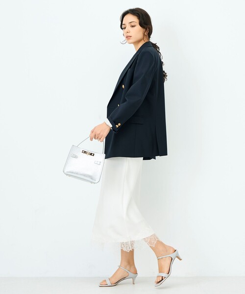 NOLLEY’S Sophi（ノーリーズソフィ）の「45th limited editionトロピカルウールダブルジャケット（テーラードジャケット・レディース・ネイビー・38/36）」の17枚目の写真