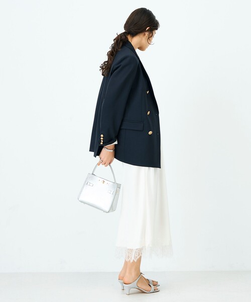 NOLLEY’S Sophi（ノーリーズソフィ）の「45th limited editionトロピカルウールダブルジャケット（テーラードジャケット・レディース・ネイビー・38/36）」の18枚目の写真