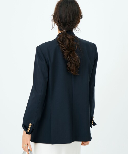 NOLLEY’S Sophi（ノーリーズソフィ）の「45th limited editionトロピカルウールダブルジャケット（テーラードジャケット・レディース・ネイビー・38/36）」の10枚目の写真