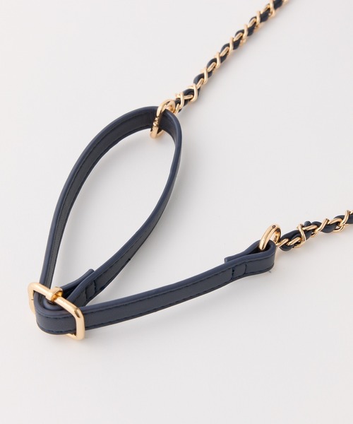 Seemi. byNICECLAUP（ シーミーバイナイスクラップ）の「【Seemi.】ツイードミニショルダーバッグ（ショルダーバッグ・レディース・ネイビー/アイボリー/サックスブルー・FREE）」の12枚目の写真