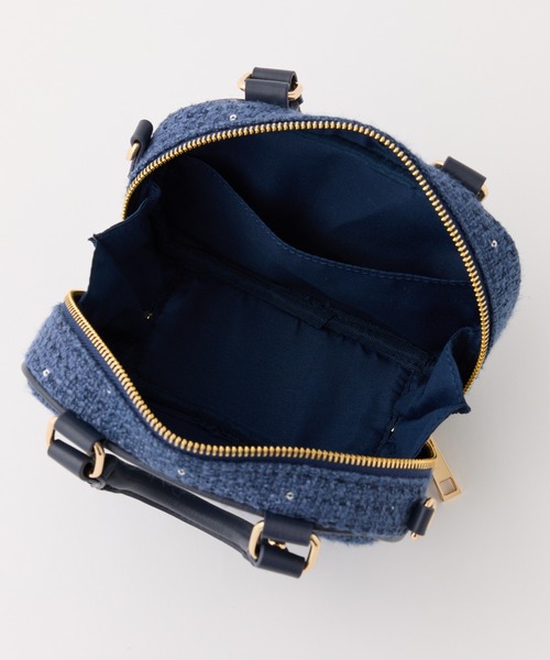 Seemi. byNICECLAUP（ シーミーバイナイスクラップ）の「【Seemi.】ツイードミニショルダーバッグ（ショルダーバッグ・レディース・ネイビー/アイボリー/サックスブルー・FREE）」の16枚目の写真