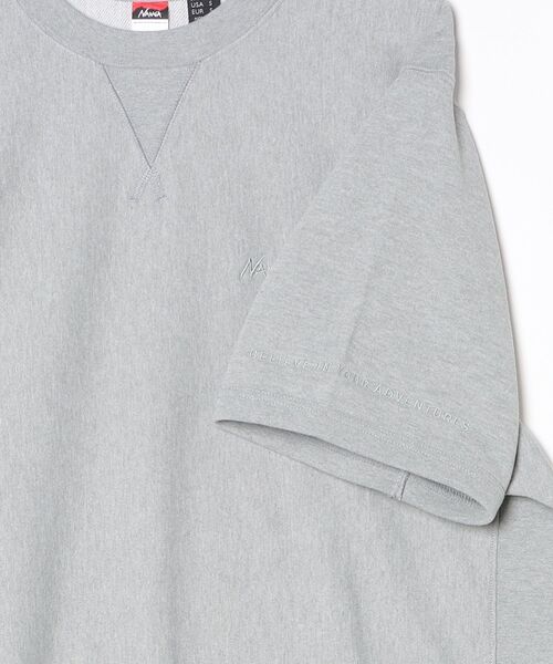 NANGA(ナンガ)の「DRY MIX S/S SWEAT SHIRT/ドライミックス ショートスリーブ スウェットシャツ(スウェット・メンズ・グレー/ブラック・L/M/XL/S)」の3枚目の写真