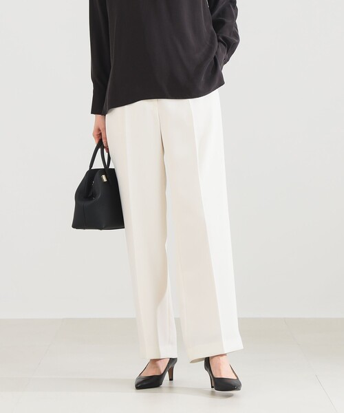 Demi-Luxe BEAMS（デミルクス ビームス）の「【セレモニー・フォーマル】ソフト ストレート パンツ＊（スラックス・レディース・オフホワイト/ベージュ/ネイビー・36/38）」の9枚目の写真