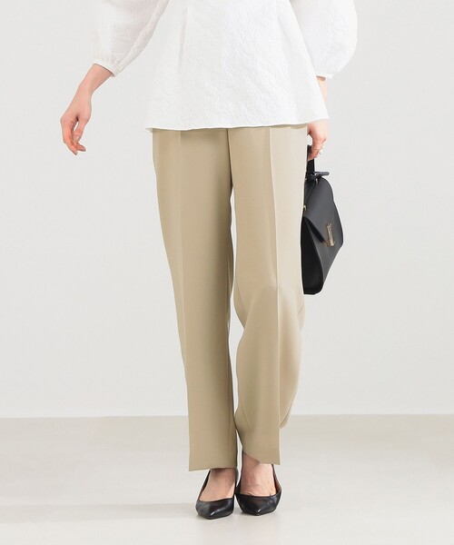 Demi-Luxe BEAMS（デミルクス ビームス）の「【セレモニー・フォーマル】ソフト ストレート パンツ＊（スラックス・レディース・オフホワイト/ベージュ/ネイビー・36/38）」の14枚目の写真