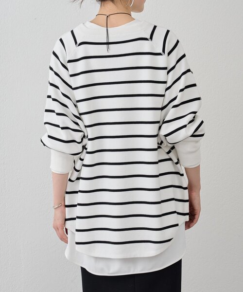 BEARDSLEY（ビアズリー）の「BAイニシャルサイドZIPニット（ニット/セーター・レディース・ホワイト/グレー・FREE）」の14枚目の写真