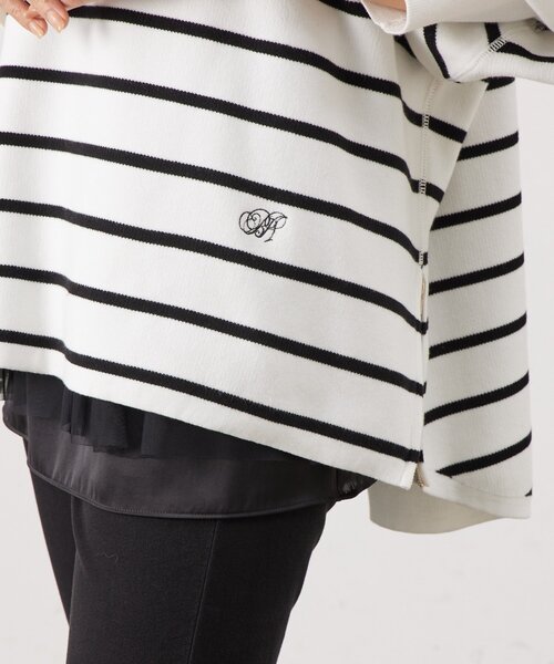 BEARDSLEY（ビアズリー）の「BAイニシャルサイドZIPニット（ニット/セーター・レディース・ホワイト/グレー・FREE）」の21枚目の写真