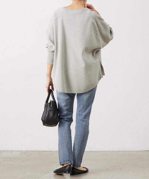 BEARDSLEY（ビアズリー）の「BAイニシャルサイドZIPニット（ニット/セーター・レディース・ホワイト/グレー・FREE）」の10枚目の写真