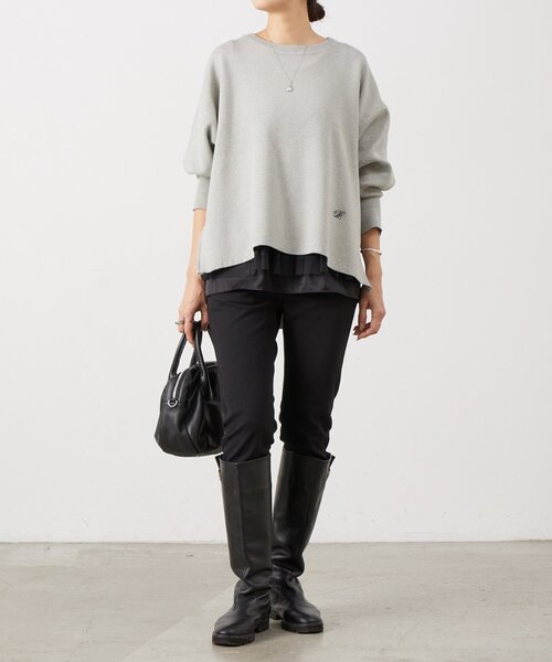 BEARDSLEY(ビアズリー)の「BAイニシャルサイドZIPニット(ニット/セーター・レディース・ホワイト/グレー・FREE)」の16枚目の写真