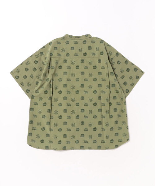 GROOVY COLORS（グルービーカラーズ）の「GC Patterned Band Collar Shirt（シャツ/ブラウス・キッズ・カーキ・135）」の2枚目の写真