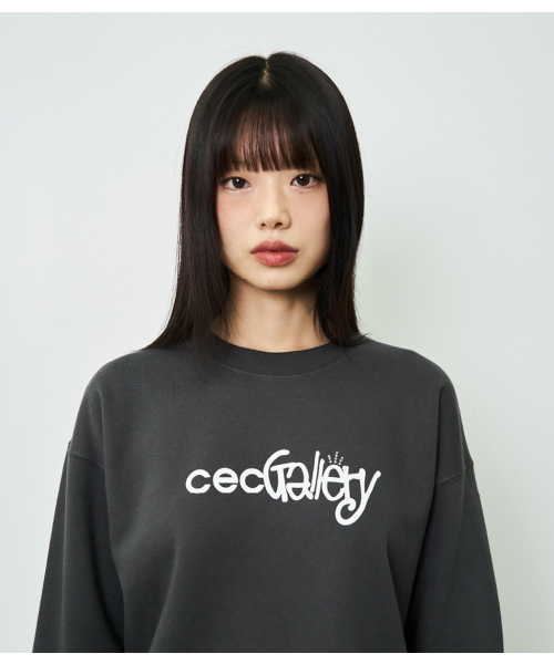 chancechance(チャンスチャンス)の「CEC GALLERY ロゴ スウェットシャツ(チャコール/裏起毛)(スウェット・レディース・その他・SMALL/MEDIUM)」の1枚目の写真