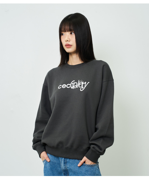 chancechance(チャンスチャンス)の「CEC GALLERY ロゴ スウェットシャツ(チャコール/裏起毛)(スウェット・レディース・その他・SMALL/MEDIUM)」の2枚目の写真