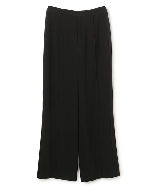 uncrave(アンクレイヴ)の「バックサテンジョーゼット フレアパンツ(その他パンツ・レディース・ブラック系/ネイビー系/ベージュ系・0/1/2)」の2枚目の写真