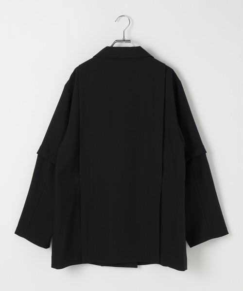 PAGEBOY（ページボーイ）の「【紫外線カット/接触冷感/イージーケア/セットアップ対応】バスケット2WAYジャケット（テーラードジャケット・レディース・ベージュ/グレー/ブラック・SMALL/MEDIUM）」の18枚目の写真