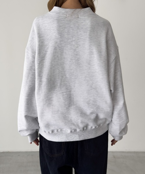 CANAL JEAN（キャナルジーン）の「HARING　スウェットカーディガン（カーディガン/ボレロ・レディース・ライトグレー・ONE SIZE）」の4枚目の写真